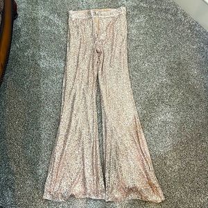 Women’s Gold Sequin Pants Size Medium
